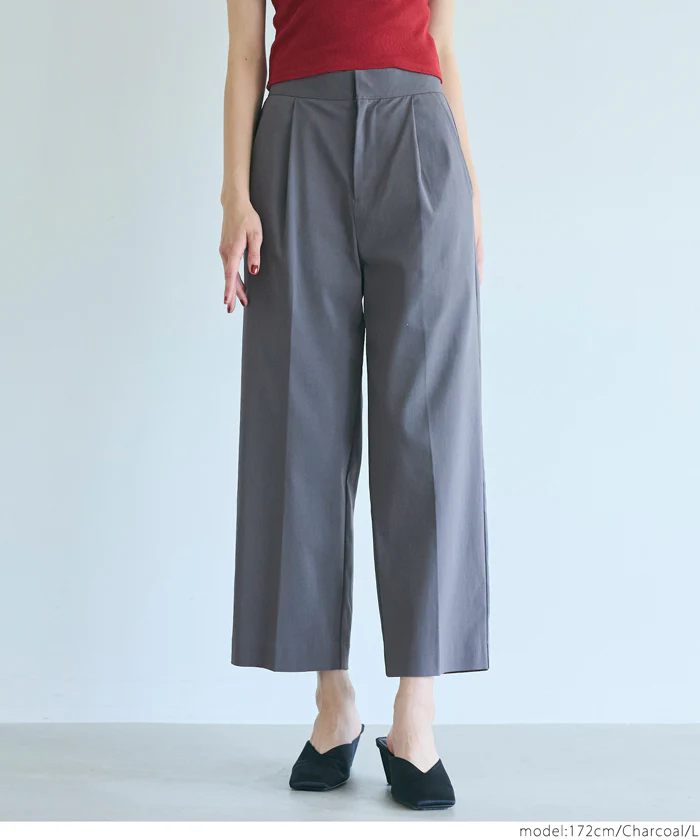 セール★2990円→1490円 クロップド丈スラックス レディース メール便不可 - Image 6