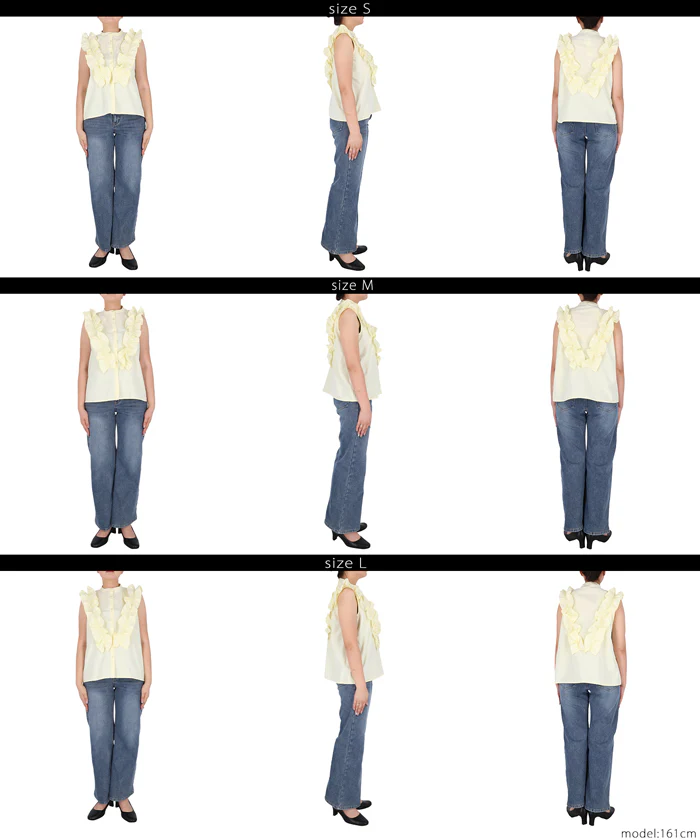 フリルノースリーブブラウス レディース メール便不可 - Image 14