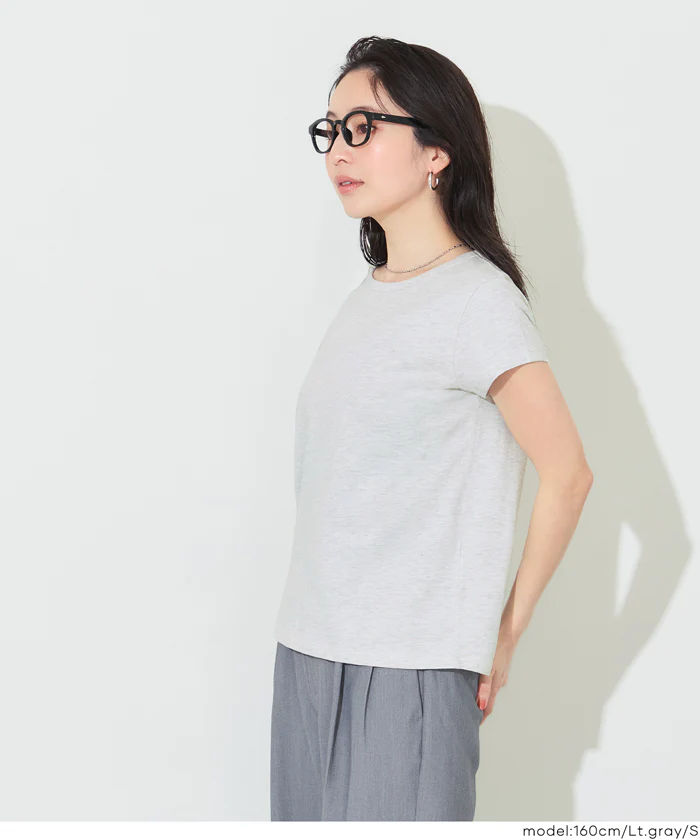 刺繍入り半袖クルーネックトップス レディース メール便不可 - Image 11