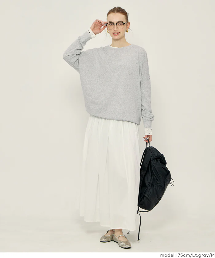 セール★1690円→990円ドルマンスリーブ長袖Tシャツ レディース メール便不可 - Image 10