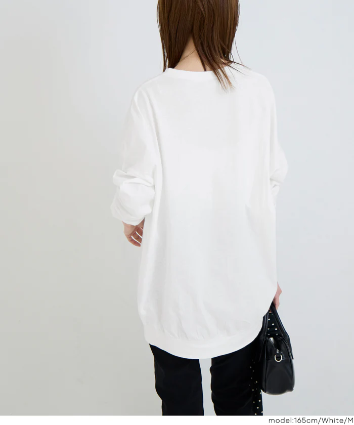 セール★1690円→990円ドルマンスリーブ長袖Tシャツ レディース メール便不可 - Image 4