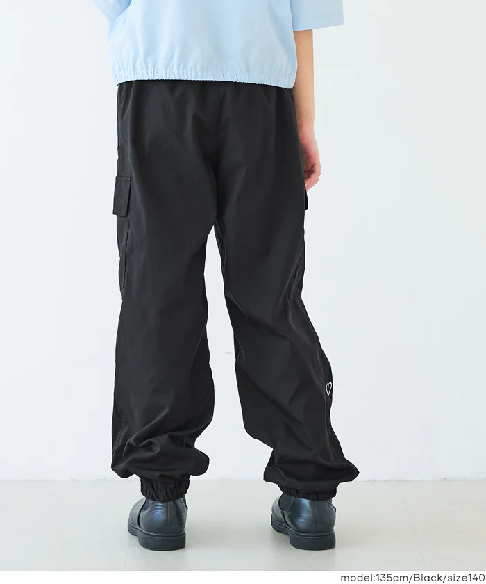 ハート刺繍ジョガーパンツ キッズ メール便不可 - Image 4