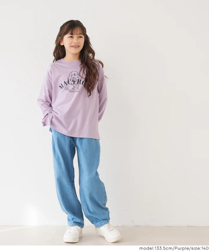 セール★990円→550円イラストプリントロングTシャツ キッズ メール便可 - Image 2