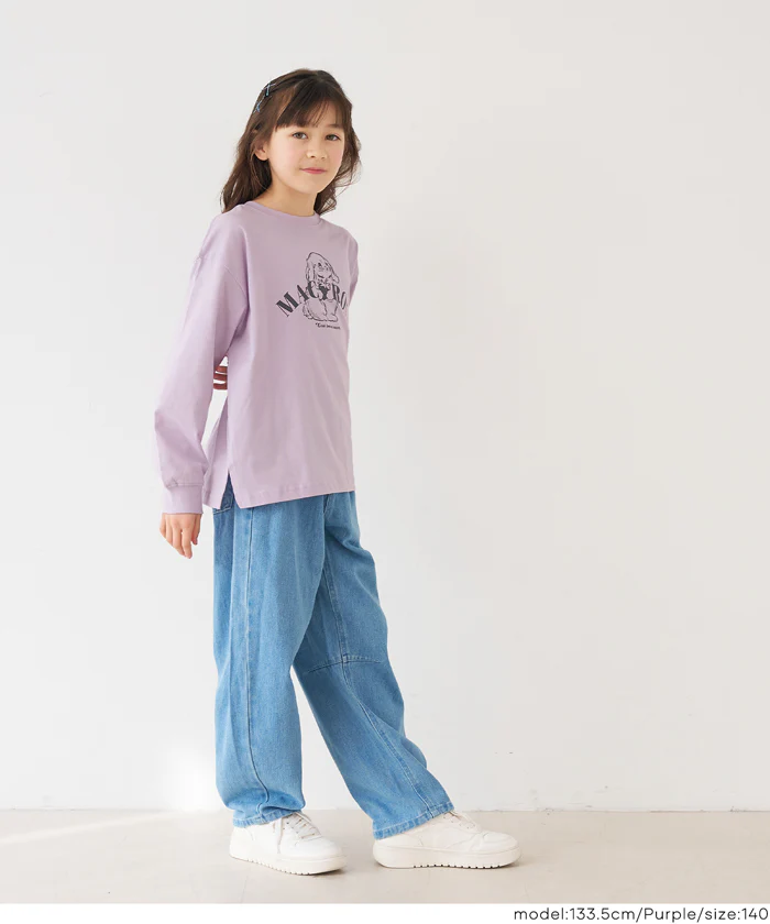 セール★990円→550円イラストプリントロングTシャツ キッズ メール便可 - Image 4