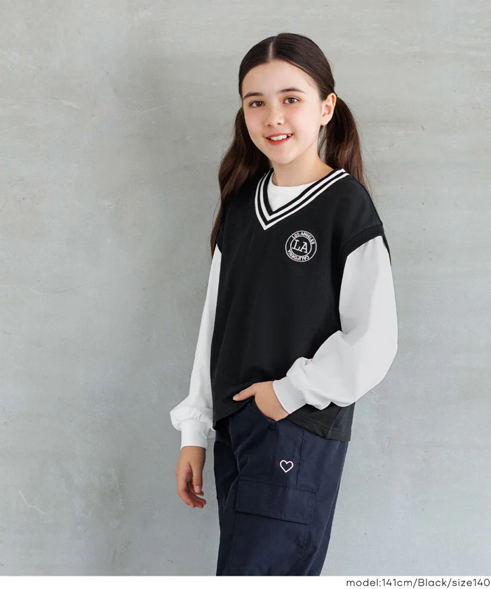 ベストレイヤードTシャツ キッズ メール便不可 - Image 11