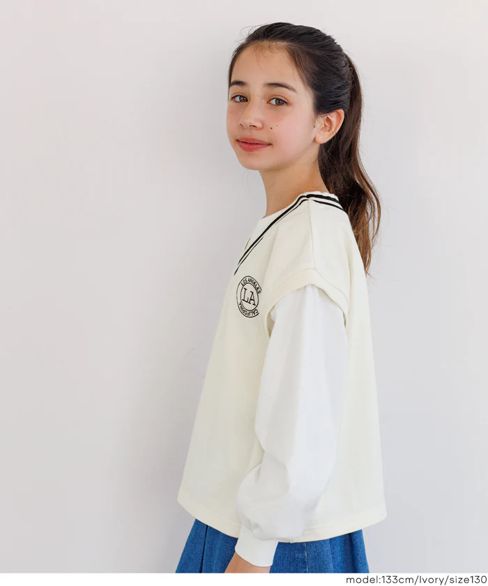 ベストレイヤードTシャツ キッズ メール便不可 - Image 4