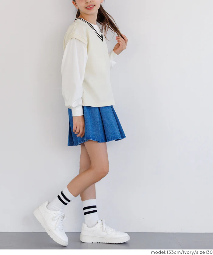 ベストレイヤードTシャツ キッズ メール便不可 - Image 5