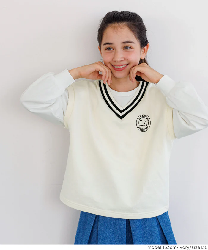ベストレイヤードTシャツ キッズ メール便不可 - Image 6
