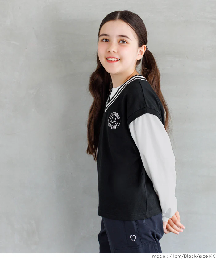 ベストレイヤードTシャツ キッズ メール便不可 - Image 9