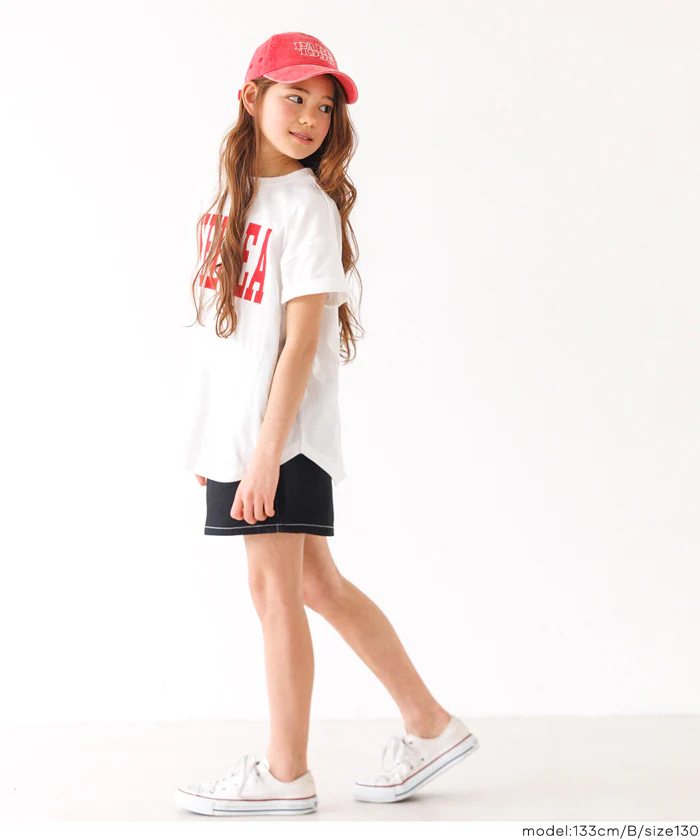GW限定セール★ 親子お揃いテールカットカレッジビッグTシャツ キッズ メール便不可 - Image 3