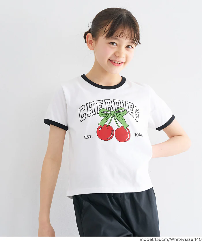 さくらんぼリンガーTシャツ キッズ メール便不可 - Image 4