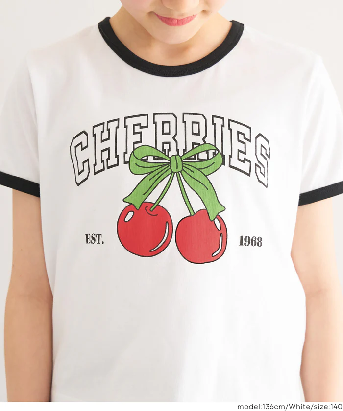 さくらんぼリンガーTシャツ キッズ メール便不可 - Image 6