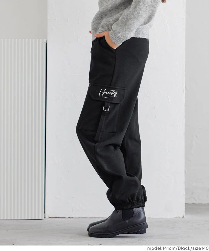 刺繍スウェットカーゴパンツ キッズ メール便不可 - Image 3