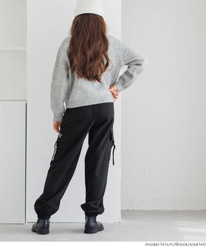 刺繍スウェットカーゴパンツ キッズ メール便不可 - Image 4