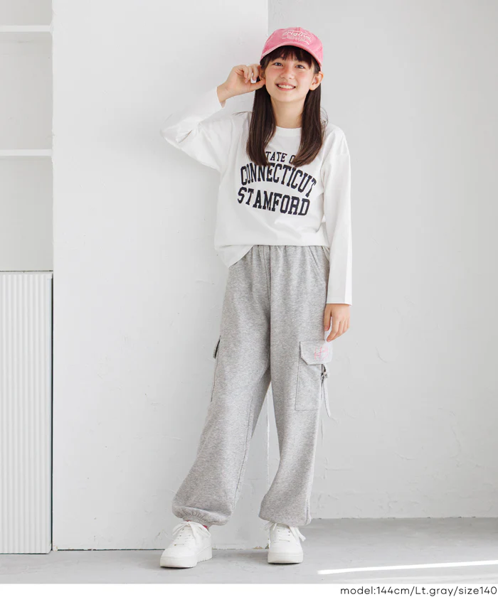 刺繍スウェットカーゴパンツ キッズ メール便不可 - Image 7