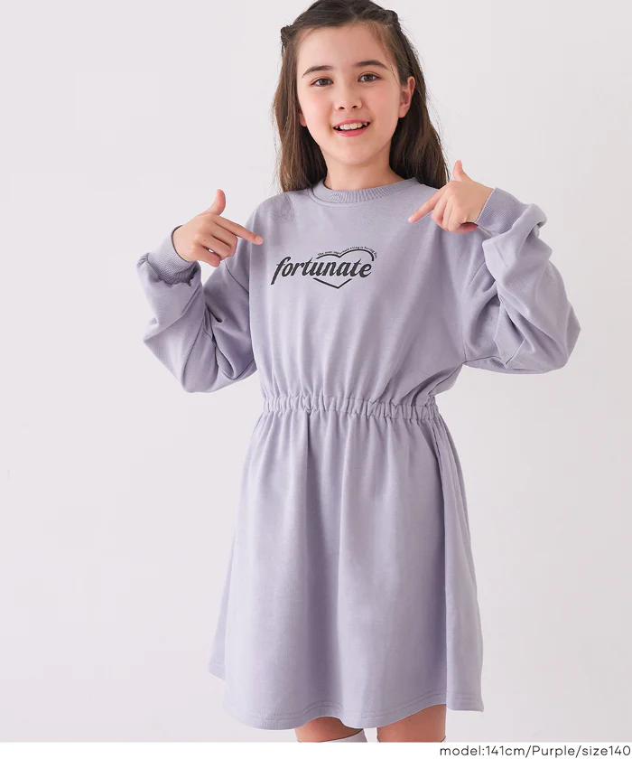 セール★1990円→990円 ブラウジングスウェットワンピース キッズ メール便不可 - Image 5