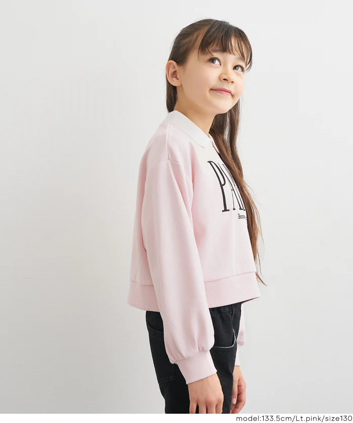 ポロカラースウェットトップス キッズ メール便不可 - Image 3