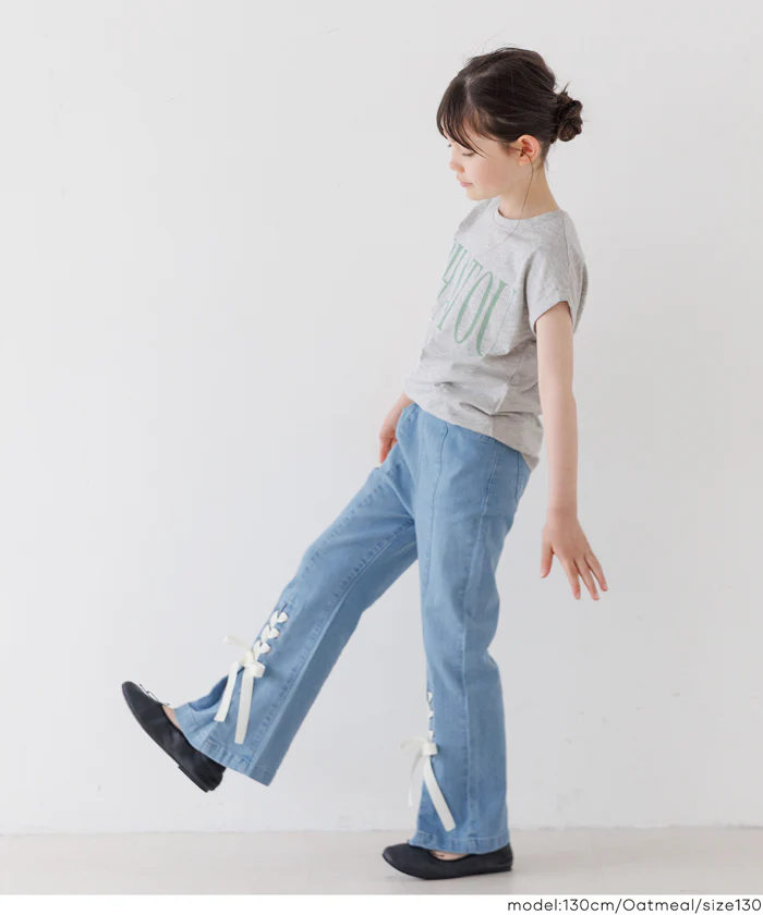 親子お揃いフレンチスリーブプリントTシャツ キッズ メール便可 - Image 12
