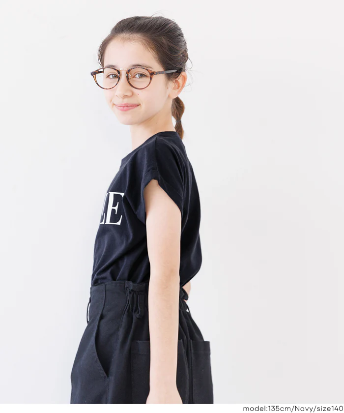 親子お揃いフレンチスリーブプリントTシャツ キッズ メール便可 - Image 15