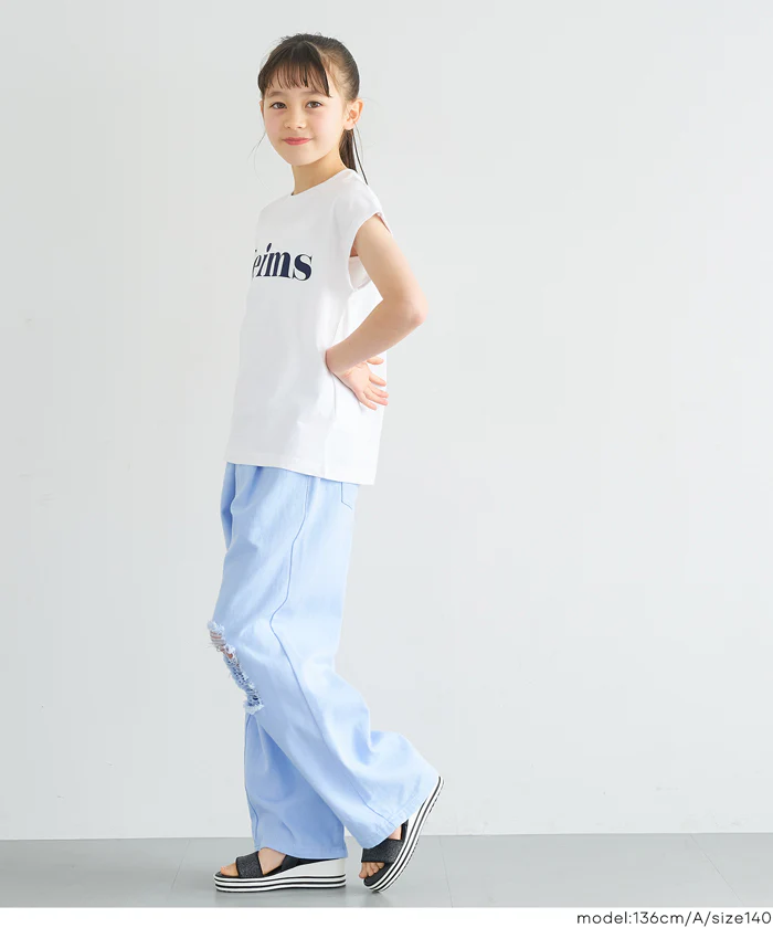 親子お揃いフレンチスリーブプリントTシャツ キッズ メール便可 - Image 16