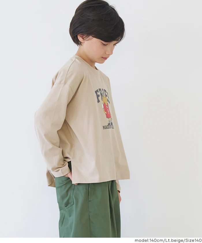セール★990円→590円イラストプリント長袖Tシャツ キッズ メール便不可 - Image 3