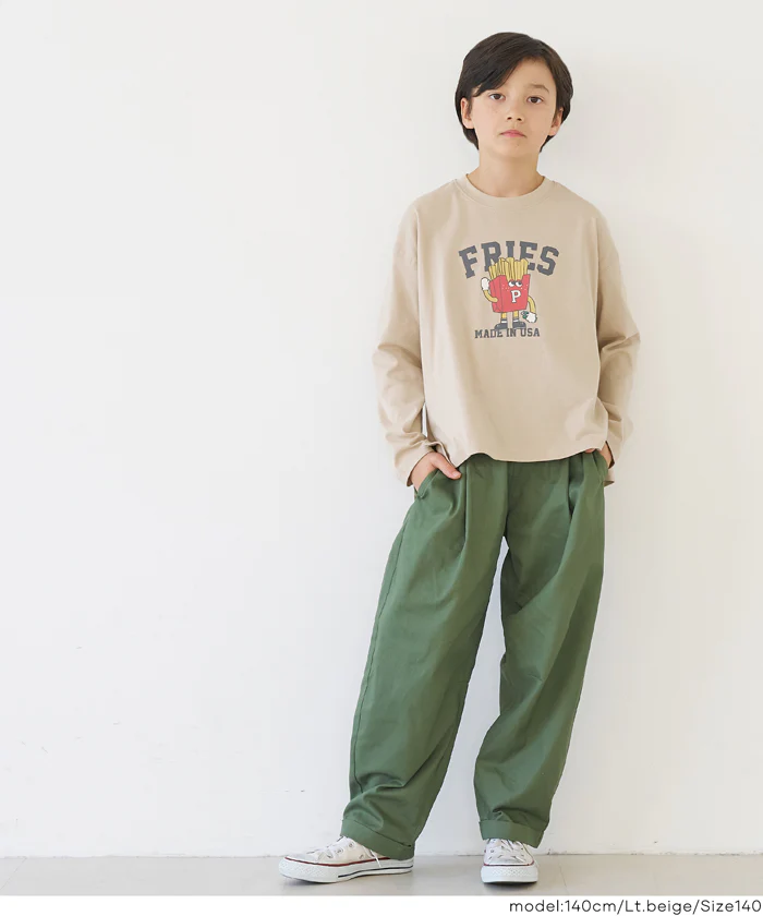 セール★990円→590円イラストプリント長袖Tシャツ キッズ メール便不可 - Image 4