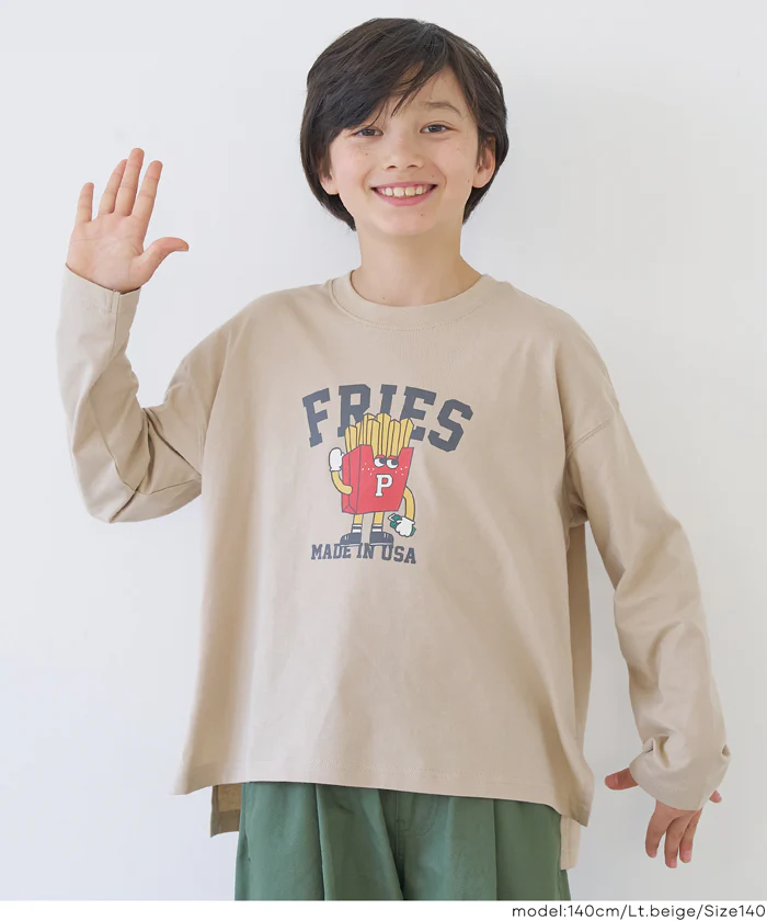 セール★990円→590円イラストプリント長袖Tシャツ キッズ メール便不可 - Image 5