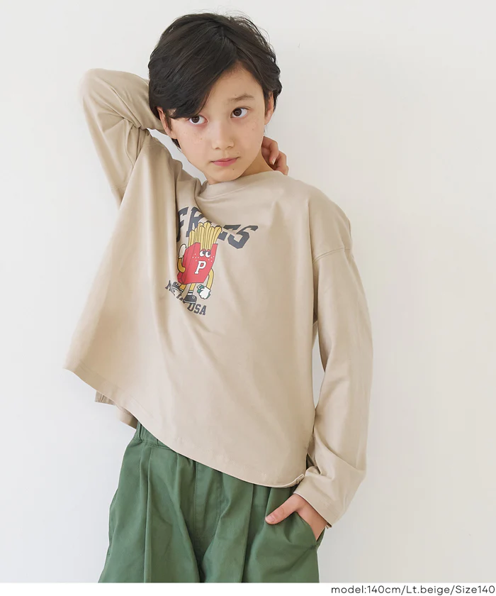 セール★990円→590円イラストプリント長袖Tシャツ キッズ メール便不可 - Image 7