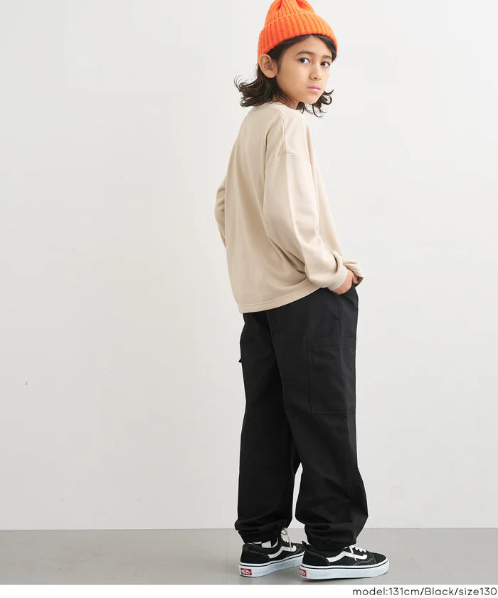 【DAILY WARM】裏微起毛ファスナージョガーパンツ キッズ メール便不可 - Image 4