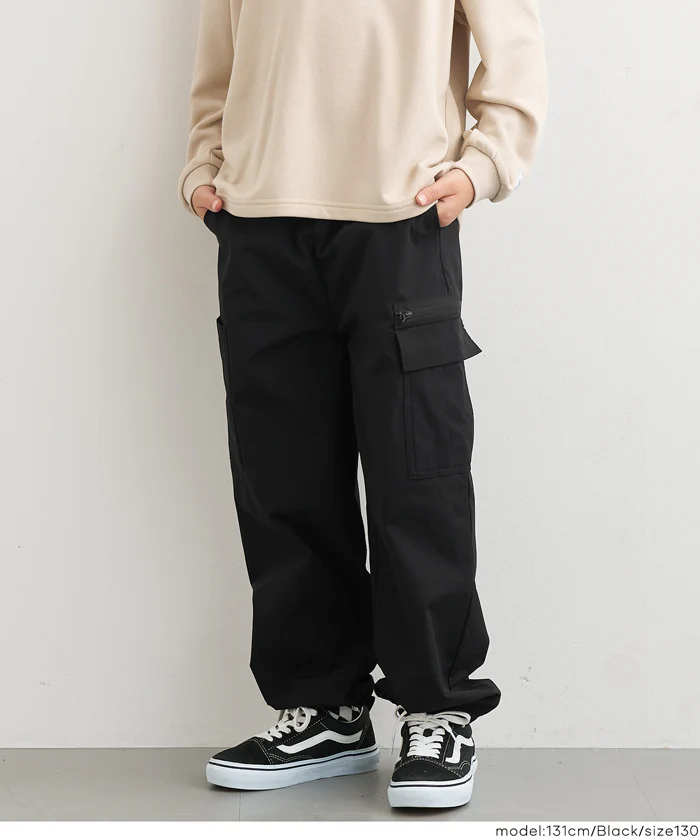 【DAILY WARM】裏微起毛ファスナージョガーパンツ キッズ メール便不可 - Image 5