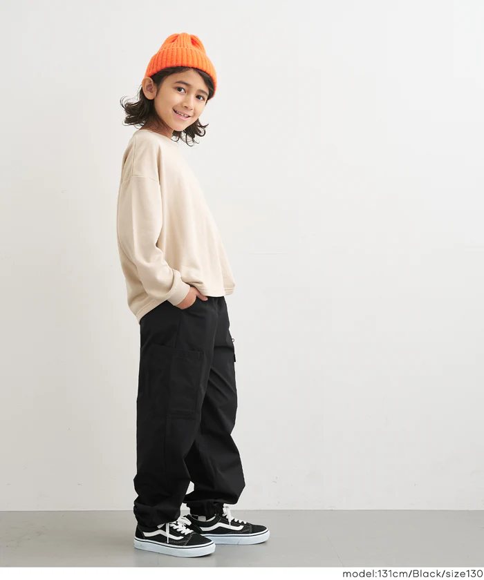 【DAILY WARM】裏微起毛ファスナージョガーパンツ キッズ メール便不可 - Image 6