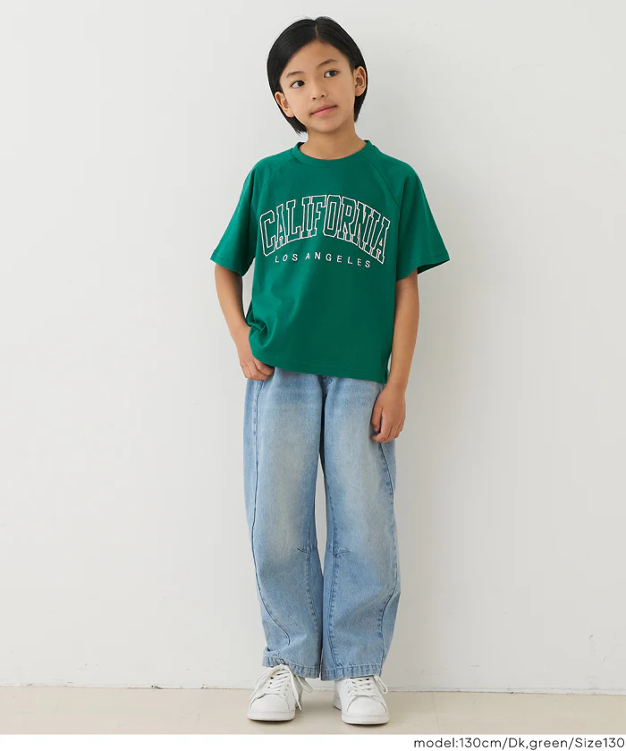 GW限定セール★ カレッジ刺繍Tシャツ キッズ メール便不可 - Image 2