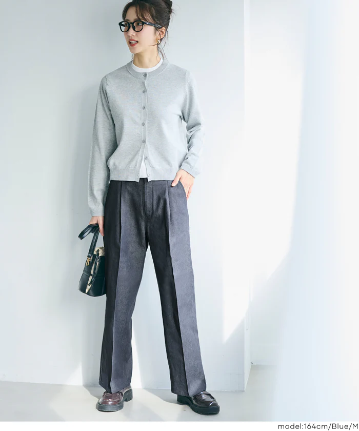 デニムライクワイドパンツ レディース メール便不可 - Image 6