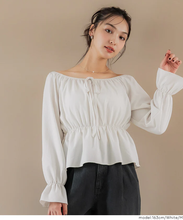 セール★1690円→550円 2wayオフショルダーブラウス レディース メール便不可 - Image 11