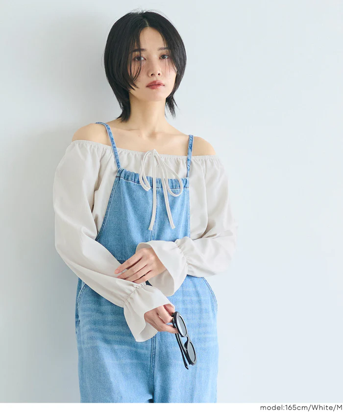 セール★1690円→550円 2wayオフショルダーブラウス レディース メール便不可 - Image 14