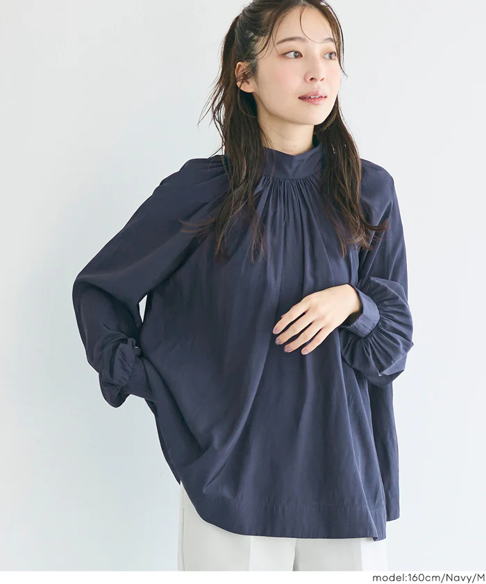 セール★2490円→990円バックリボンサテンブラウス レディース メール便不可 - Image 11