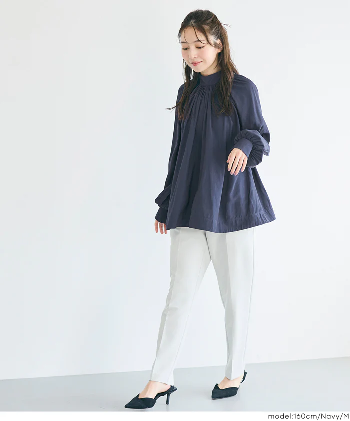 セール★2490円→990円バックリボンサテンブラウス レディース メール便不可 - Image 12