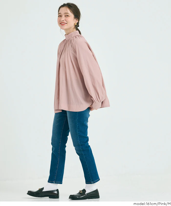 セール★2490円→990円バックリボンサテンブラウス レディース メール便不可 - Image 4