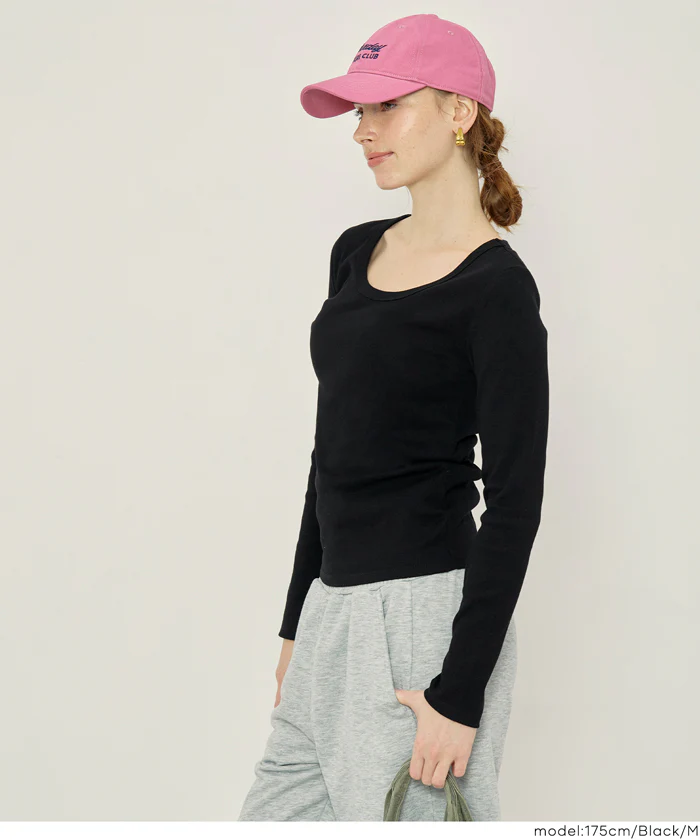 テレコリブUネックTシャツ レディース メール便不可 - Image 15