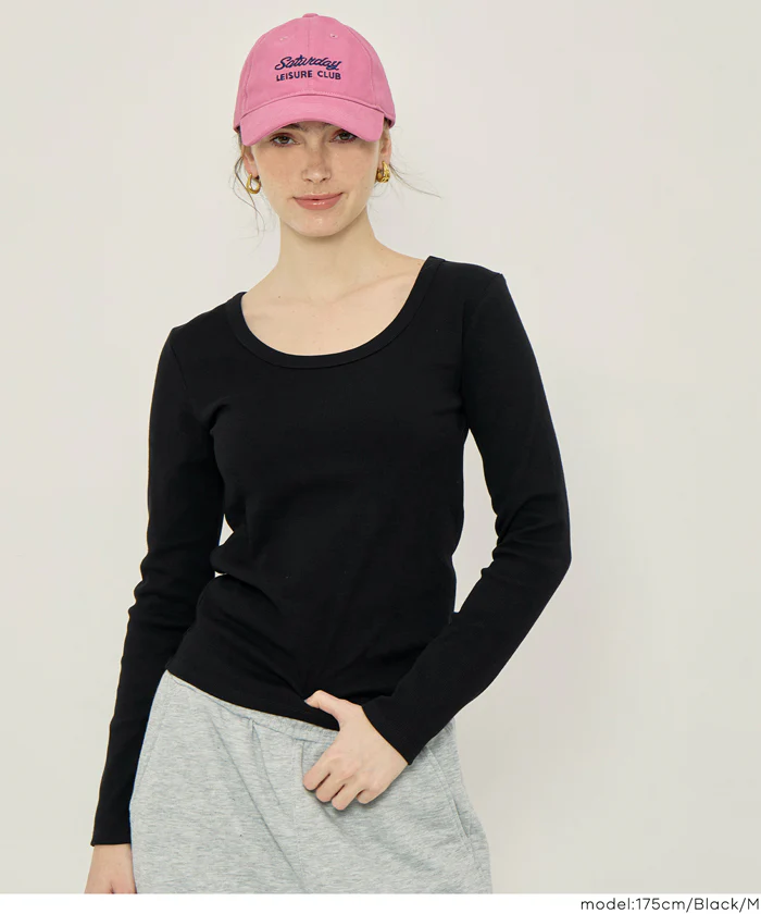 テレコリブUネックTシャツ レディース メール便不可 - Image 16