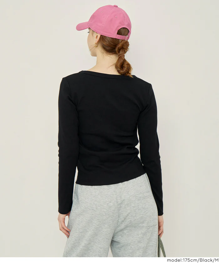テレコリブUネックTシャツ レディース メール便不可 - Image 17
