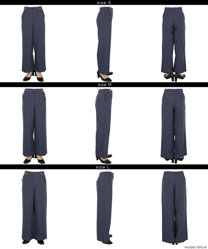 デニムライクワイドパンツ レディース メール便不可 - Image 9