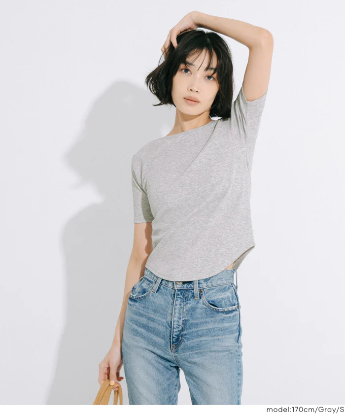 リブラグラン半袖Tシャツ レディース メール便不可 - Image 10