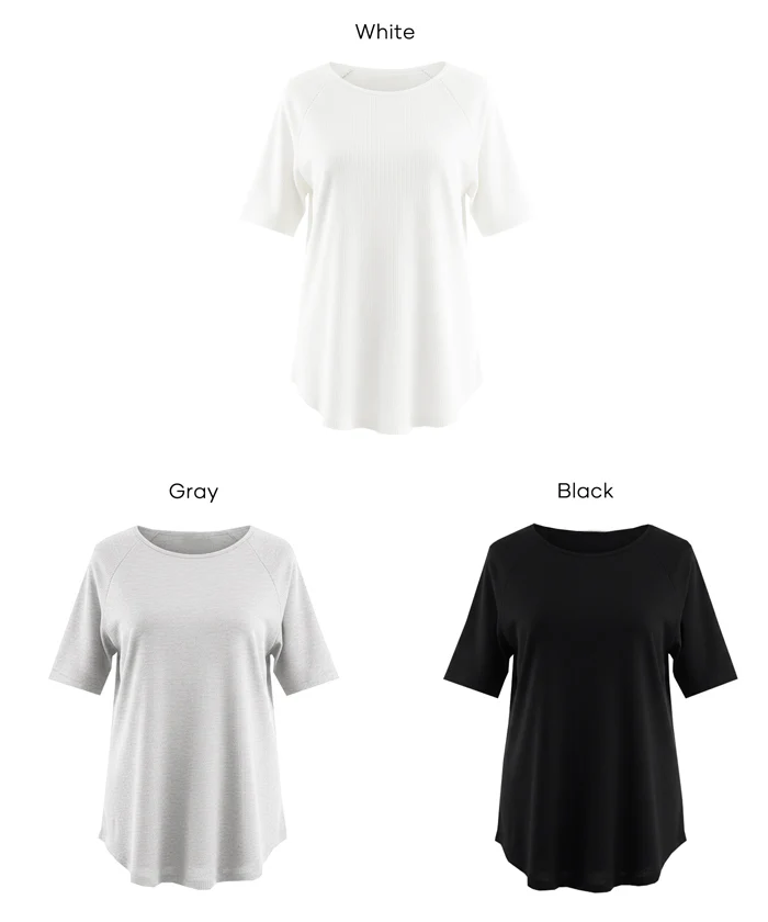 リブラグラン半袖Tシャツ レディース メール便不可 - Image 19