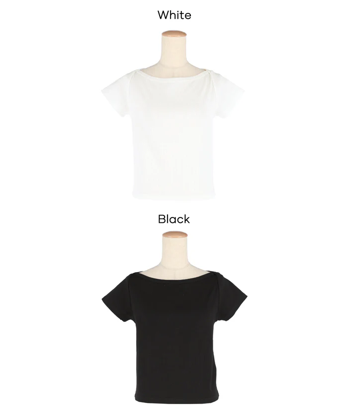 リブワイドネックTシャツ レディース メール便可 mrb - Image 16