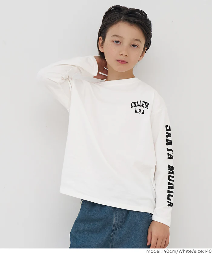 セール★990円→590円袖プリント長袖Tシャツ キッズ メール便不可 - Image 3
