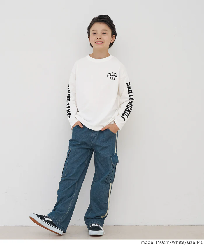セール★990円→590円袖プリント長袖Tシャツ キッズ メール便不可 - Image 4