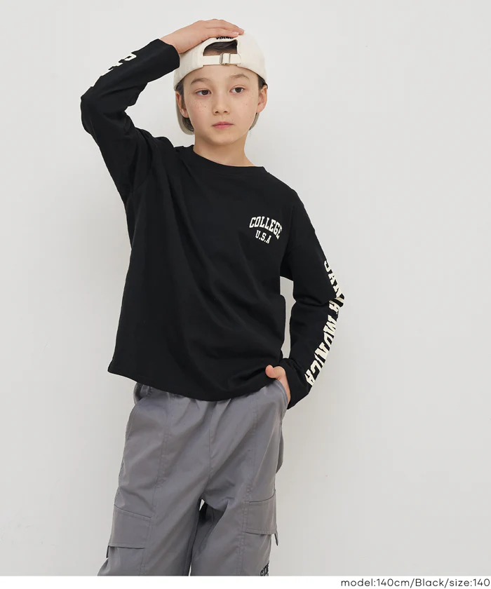 セール★990円→590円袖プリント長袖Tシャツ キッズ メール便不可 - Image 9