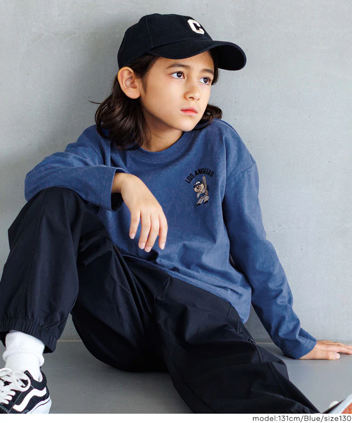 セール★990円→550円 ワンポイント刺繍長袖Tシャツ キッズ メール便不可 - Image 11