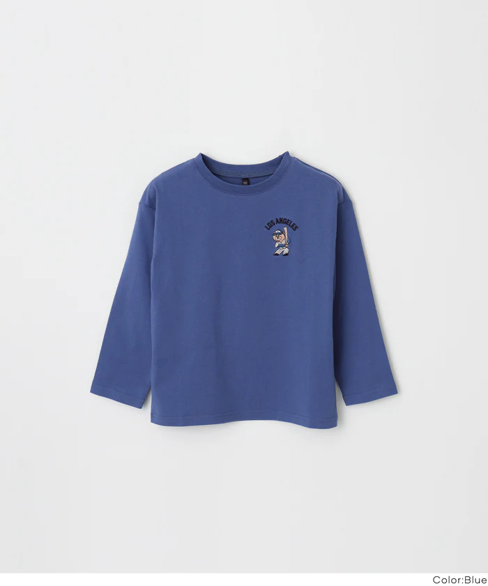 セール★990円→550円 ワンポイント刺繍長袖Tシャツ キッズ メール便不可 - Image 14